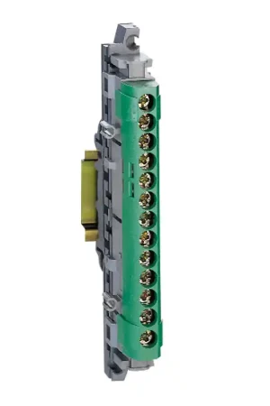 Direct Beschikbaar Legrand - Aardingsklemmen 113 mm IP2x - 12x16 + 1x25mm² - groen