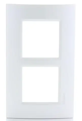 Bticino - Afdekplaat 2x2mod 57mm Living Light - zilver Gratis Retour