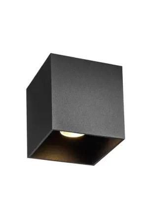 Wever & Ducré - BOX 1.0 plafondarmatuur GU10 Zwart Seizoensaanbieding