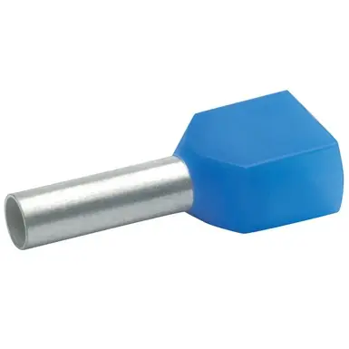 Klauke - adereindhuls twin 2x2,5mm² blauw (100 Stuks) Gereduceerde Prijs