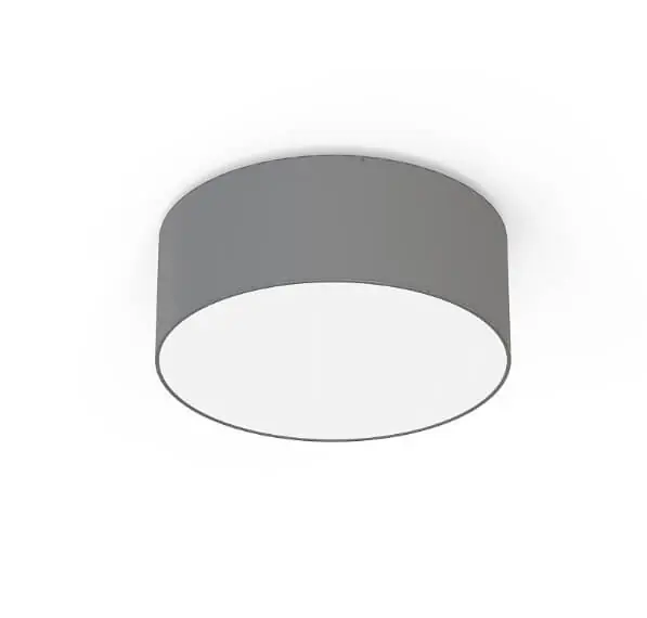 Laatste Versie Lyora - Grijze plafondlamp Cameron Ø 35cm