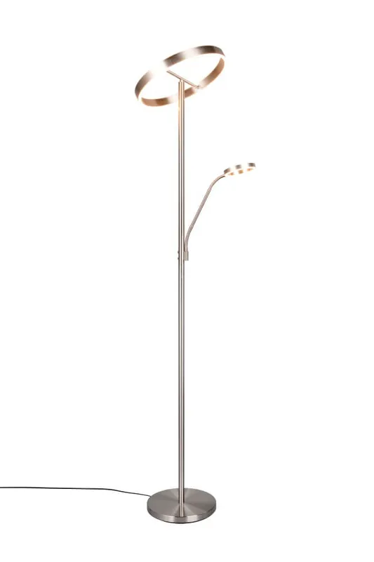 Trio - Design leeslamp Willis RVS - 180cm Rechtstreeks Van De Fabrikant
