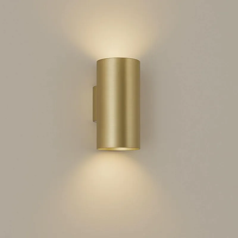 Lyora - Ronde wandlamp Sifor geborsteld goud Bestseller