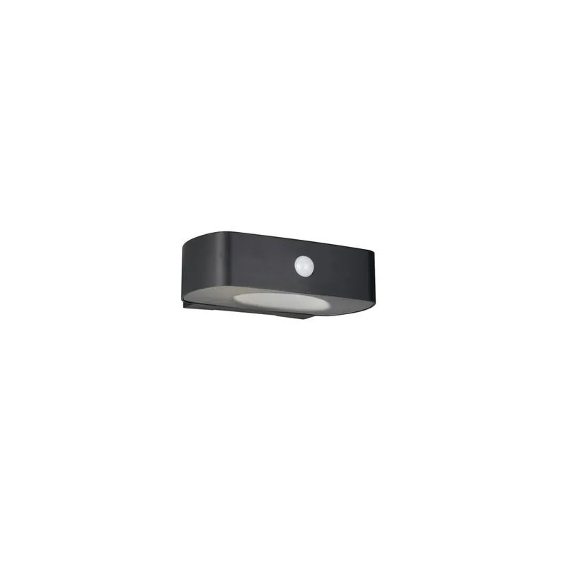 Veilige Betaling Trio - Solar wandlamp Bilbao zwart hybride
