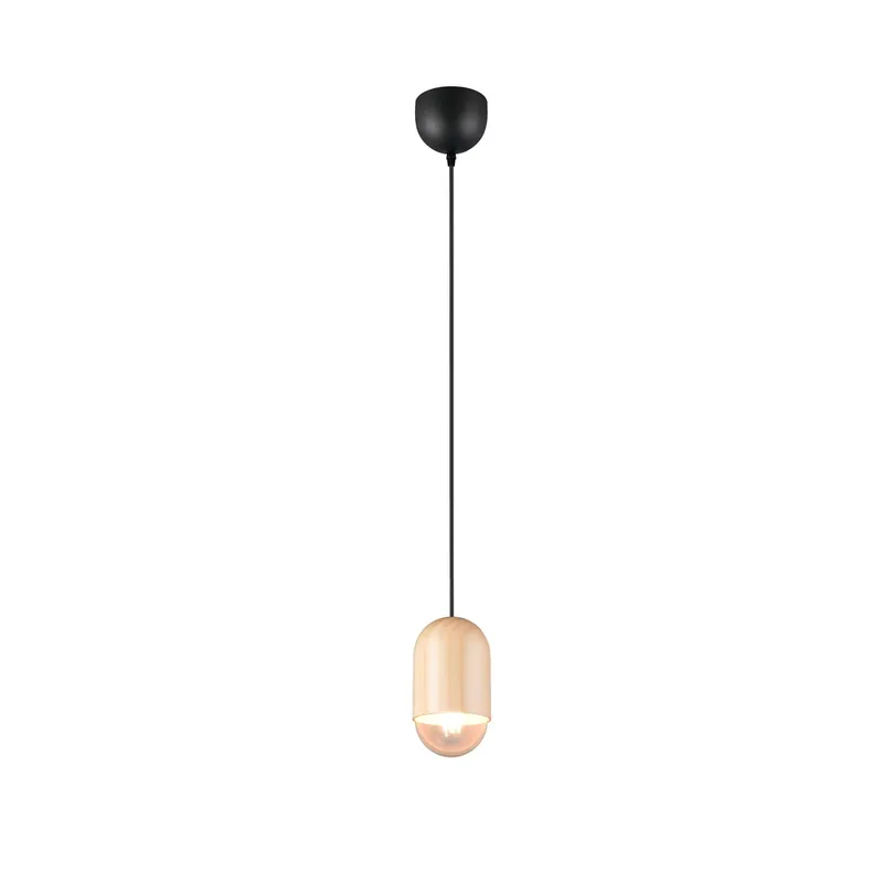 Trio - Unieke hanglamp Nara hout Ø 10,5cm Direct Verzonden
