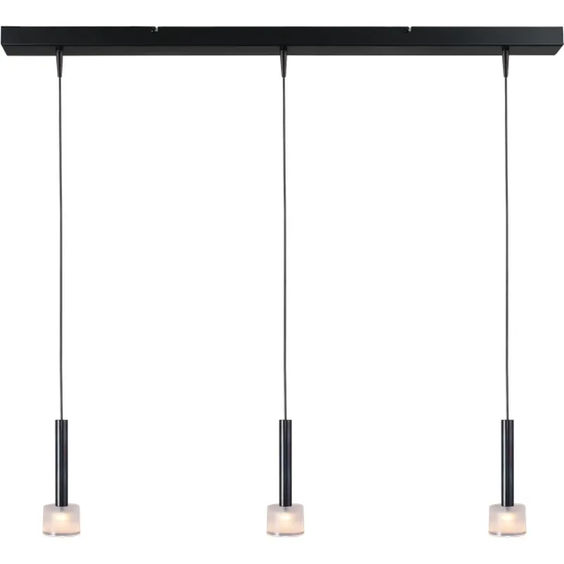 Veilige Betaling Masterlight - 3-lichts hanglamp Fabro led - dappled oil