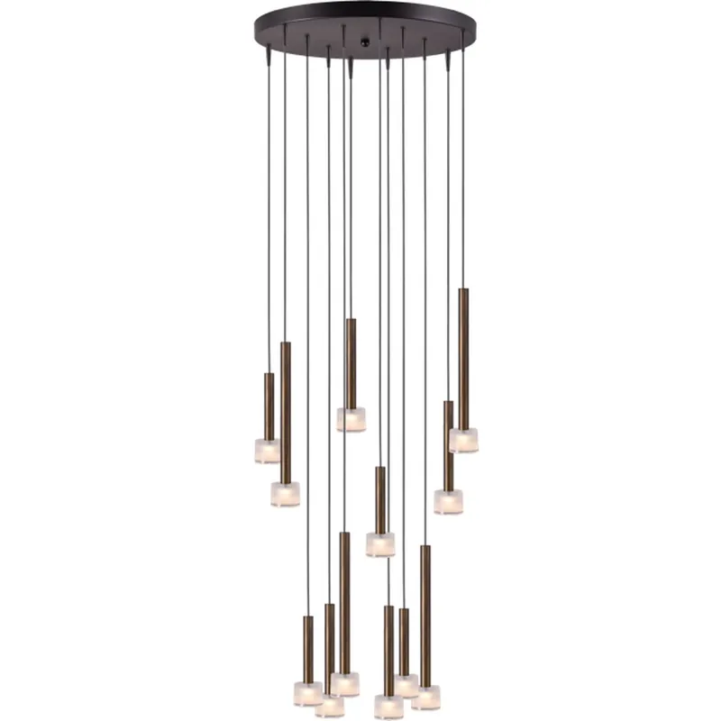 Koop Online Masterlight - Led hanglamp Fabro 12-lichts - antiek koper