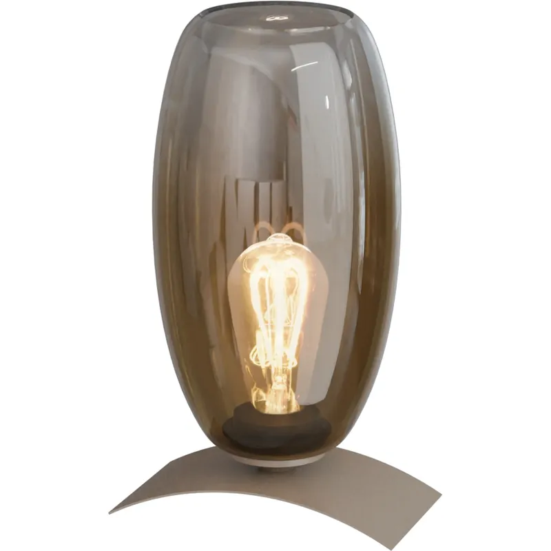 Tijdelijk Beschikbaar Masterlight - Tafellamp Olive Ø15cm glas - zand