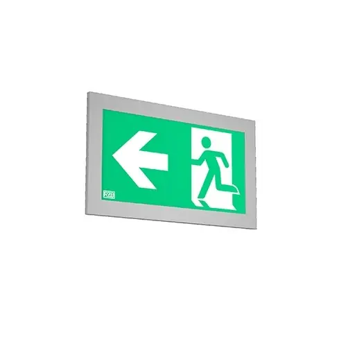 RZB Tenuo LED noodverlichtingsarmatuur Vluchtwegindicatie Inbouw aluminium IP40 met pictogram 671922.004 Nieuw