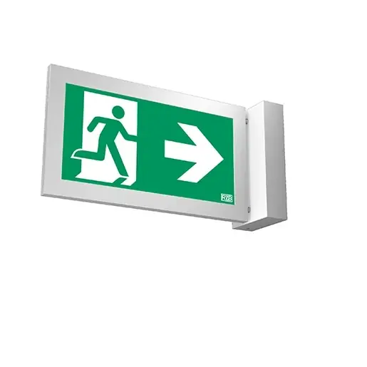 RZB Tenuo LED noodverlichtingsarmatuur Vluchtwegindicatie Wandopbouw aluminium IP40 met pictogram 671945.004 Weekendaanbieding