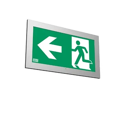 Voordeelprijs RZB Tenuo LED noodverlichtingsarmatuur Vluchtwegindicatie Inbouw aluminium IP40 met pictogram 671943.004