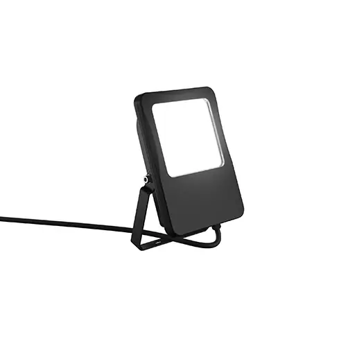 RZB HB 450 LED Schijnwerper 840 aan/uit stralers symm 4000K 5500lm 195x145mm >80° - Extreem breedstralend zwart 722147.003 Merkproduct
