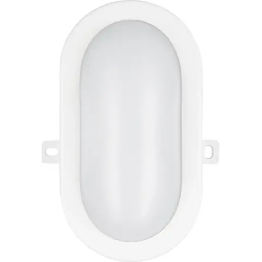 Bailey BaiLum LED bulkhead LED buitenarmatuur - portiekarmatuur basis ovaal 4000K 420lm 167x116mm >80° - Schroefklem IP53 wit 142174 Goedkoop