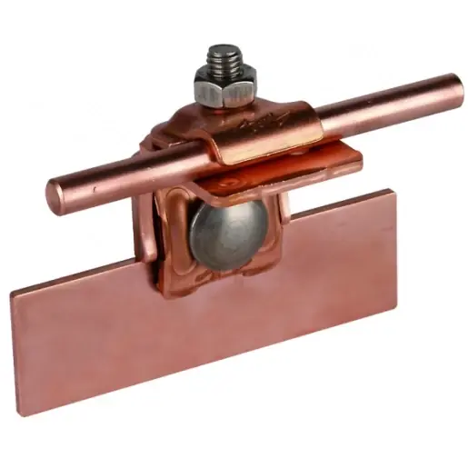 Beperkte Voorraad Dehn Saddle clamp cu clamping range 0.7-8mm angled w.clamping frame for
