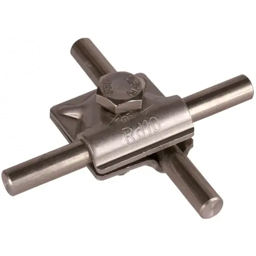 Dehn Mv clamp stst f.rd 10mm with hexagon screw Goedkoop