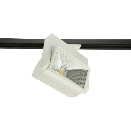Nu Kopen Macbright Plaza LED railspot 940 pw nd 3-fase 40° symm 4000K 2971lm 230x115mm 21-40° - Mediumstralend zwart 8717696133852