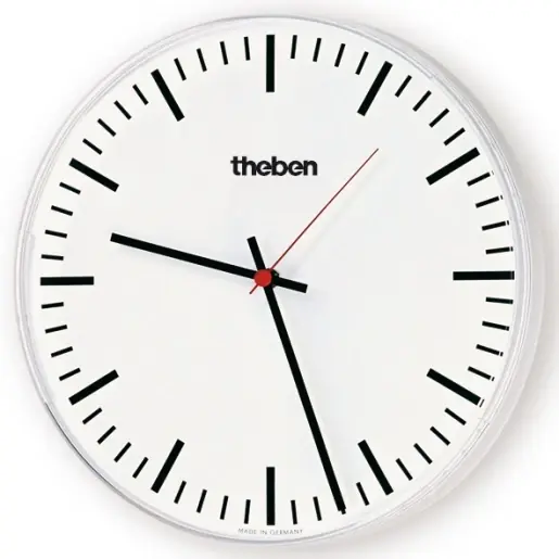 Koopje Theben enkelz.wandklok binnen d30cm fijne strepen