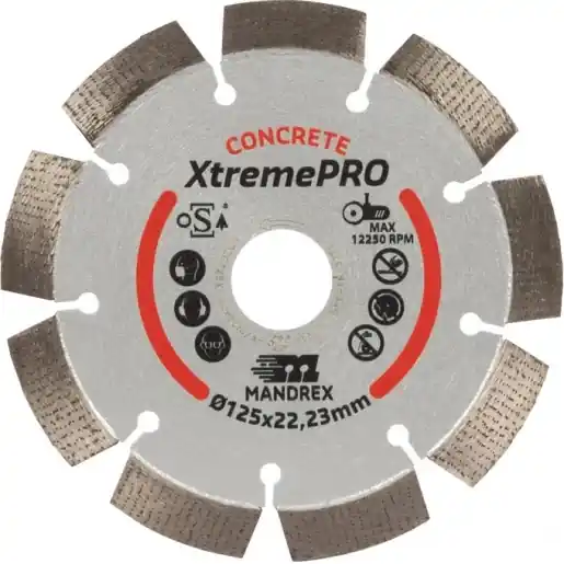 Betaalbaar Mandrex Xtremepro Diamant zaagblad 125mm 18550125