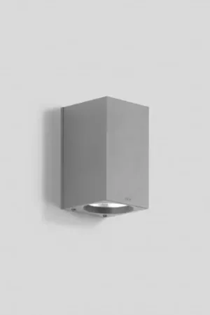 Bega LED wandarmatuur buitenarmatuur 3000K 410lm 125x110mm DALI 11-20° Schroefklem zilver 24595AK3 Op = Op