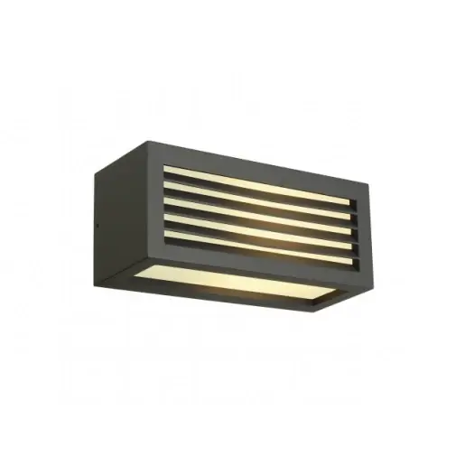 SLV Box E27 buitenarmatuur vierkant 250x110mm antraciet 232495 Gereduceerde Prijs