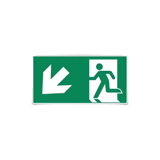 Populair Macbright TEC Pictogram noodverlichting Sticker trap op rechts 8717696089142