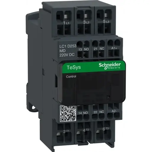 Schneider Electric Tesys Magneetschakelaar DC 11kw 25A AC3 Veerklemaansluiting 3cont Koopje