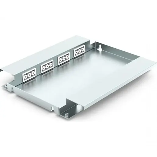 Direct Verzonden HPL optioneel inbouwpaneel 4x chassis 6x data staal grijs 805.0600