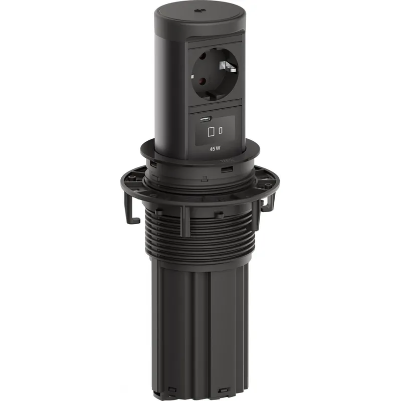 Premium Bachmann ELEVATOR 2 1x 230V RA + 1x USB C 45W + 1x wireless chrgr 2m RA