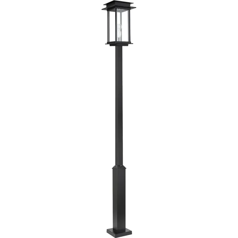 KS Verlichting Praag E27 lantaarnpaal aluminium zwart IP44 5771 Betrouwbaar
