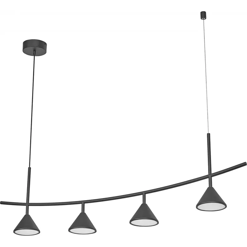 Nieuw Ledvance Decor Fuji LED Pendelarmatuur 3000K 16W 1205x140mm zwart IP20 4058075841864