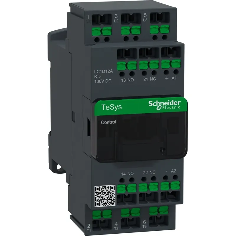 Schneider Electric Contactor TeSys Deca 12A 440V 3P AC3 Spoel 100V DC snap-in Bestseller