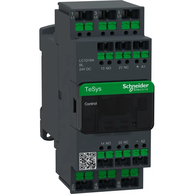 Lage Prijs Schneider Electric Contactor TeSys Deca 18A 440V 3P AC3 Spoel 24V DC met laag verbruik sn