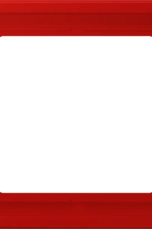 Aanbieding Jung LS range afdekraam zero lc32090 1-voudig Horizontaal en verticaal Rood IP2X LCZ981BF227