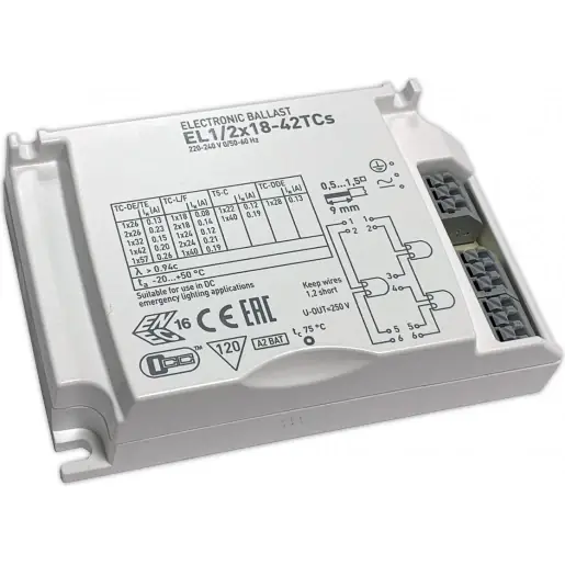 Elpro Voorschakelapparaat elektronisch 103.5x67x28mm 26 - 42W IP20 20009003 Dagaanbieding