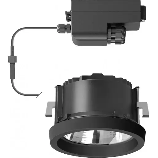 Bega plafondinbouw diepstraler (binnen - buiten) 3000K 28W 175x175mm inbouw wand plafond antraciet DALI 24271K3 Korting