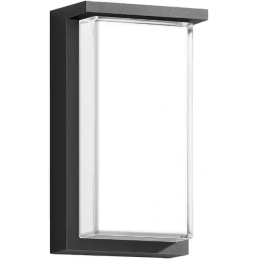Direct Beschikbaar Bega wandarmatuur (binnen - buiten) 4000K 4W 70x100mm opbouw wand antraciet 24335K4