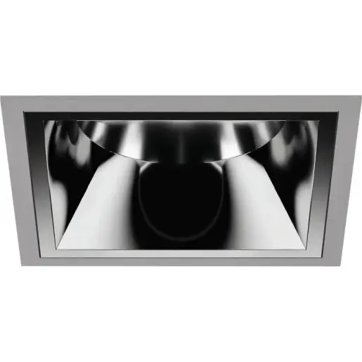 Trilux Sonnos downlighter symm 4000K 3800lm 228x228mm DALI DALI-2 41-80° - Breedstralend Steekklem zilver 9002018137 Direct Verzonden