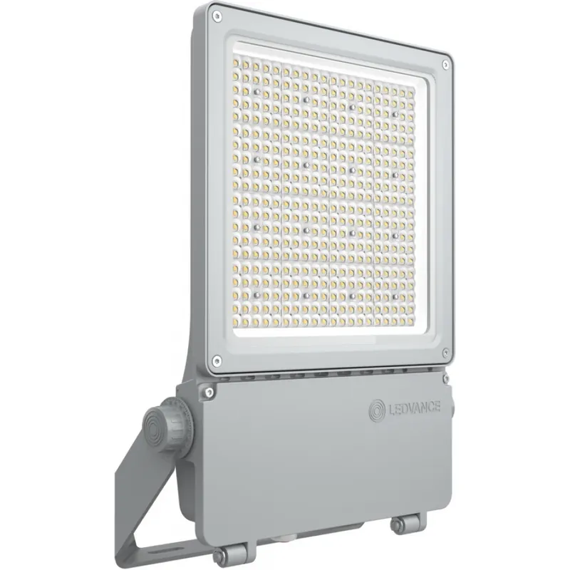 Superprijs Ledvance Performance Flex schijnwerper asym 4000K 27500lm 552x361mm DALI DALI-2 dimbaar 41-80° - Breedstralend Steekklem IP66 grijs 4099854373626