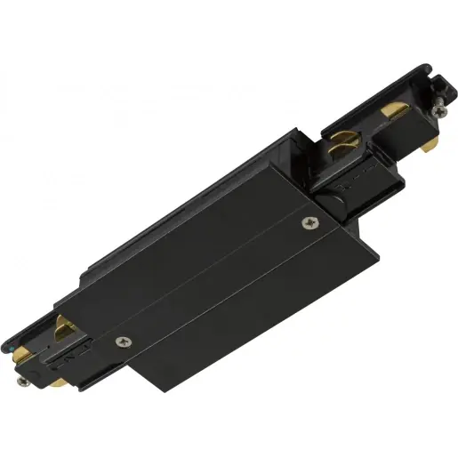 SLV S-Track verbinder spanningsrail 3-fase inbouw Koppeling/verbinder recht 5x2.5mm² zwart 1006537 Betaalbaar