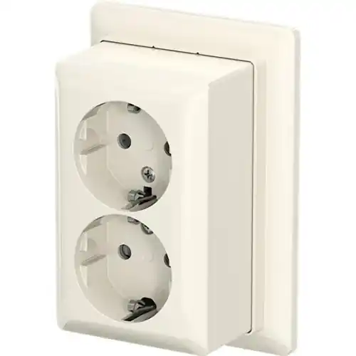Weekendaanbieding ABB BUSCH- 202 EAPBJ-522-503 WCD RA KV DUBBEL + PLAAT OPB B