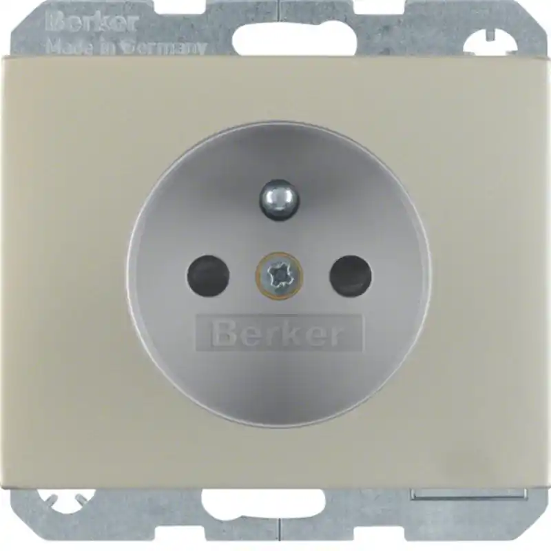 Hager Berker K.5 - Wandcontactdoos 6765757004 Edelstaal Voordeelprijs